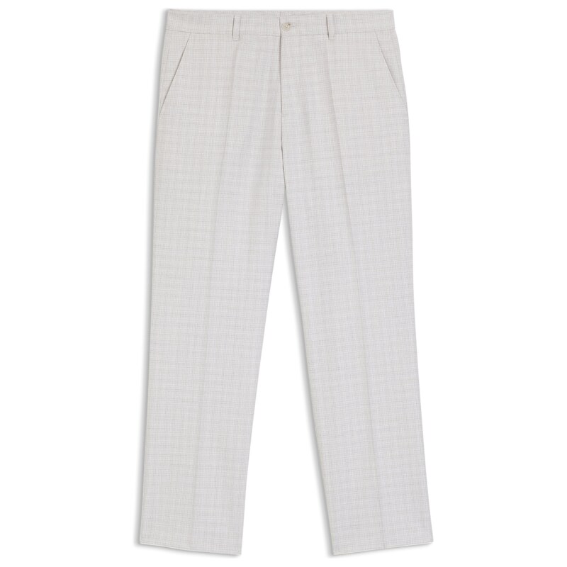 BOSS Straight-fit trousers in virgin wool and cotton