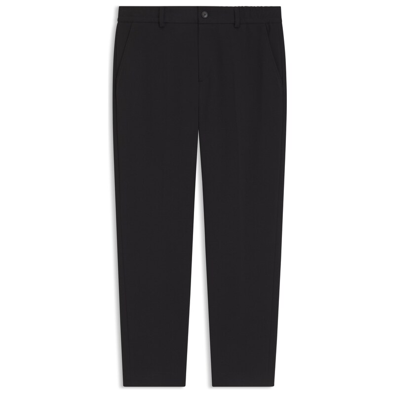 BOSS Tapered-fit trousers in cotton-blend jersey