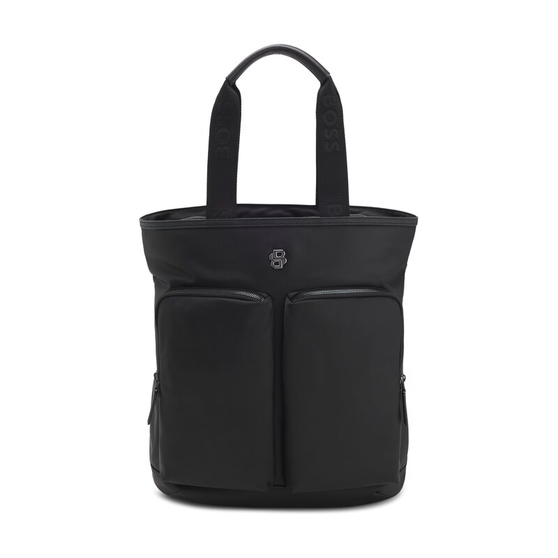 BOSS Tote backpack with Double B monogram trim