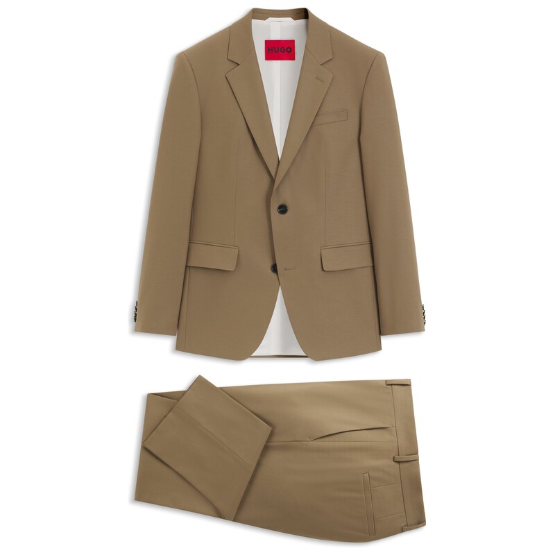 HUGO Two-piece slim-fit suit in a stretch wool blend