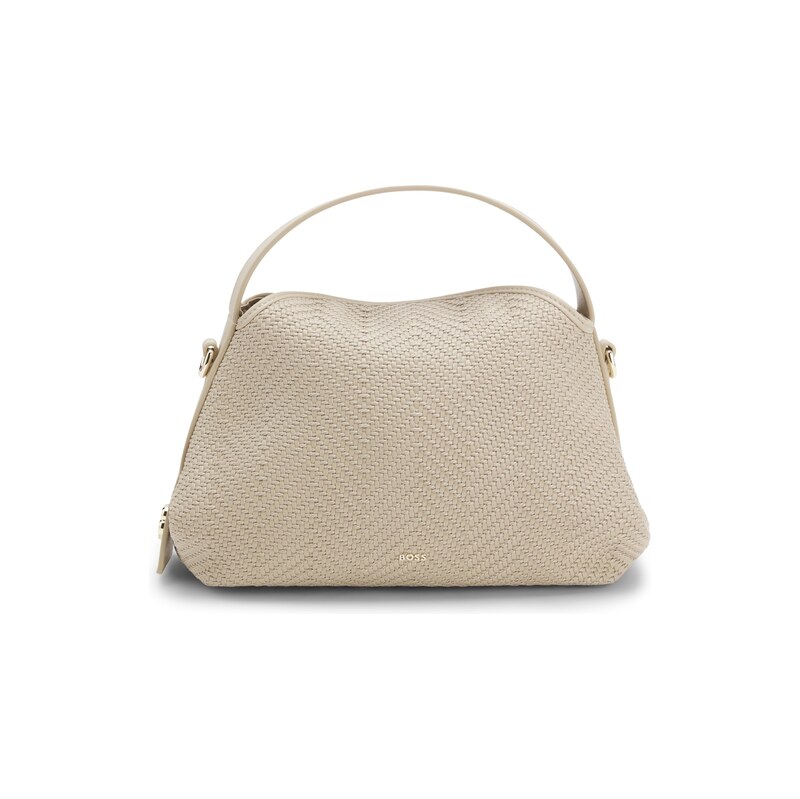 BOSS Woven crossbody bag with Double B monogram