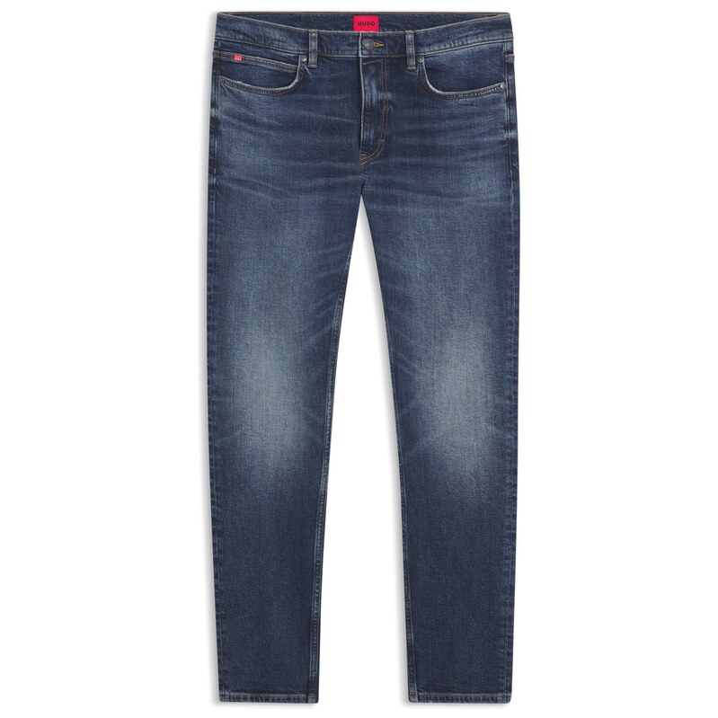 HUGO Extra-slim-fit jeans in dark-blue stretch denim