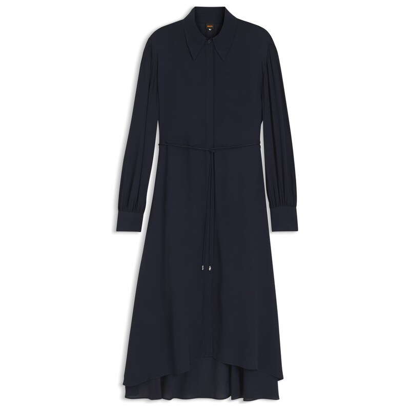 BOSS Shirt dress in crepe de chine