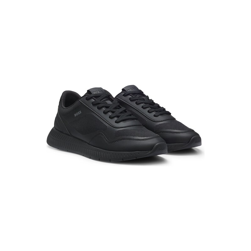 BOSS Mesh trainers with ribbed sole