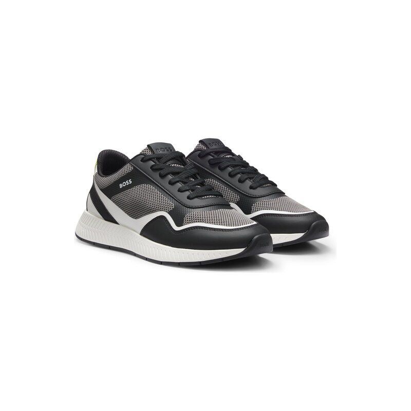 BOSS Mesh trainers with ribbed sole