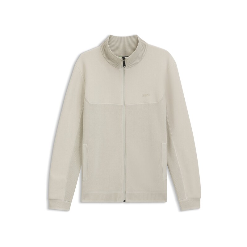 BOSS Hybrid zip-through jacket in stretch fabric