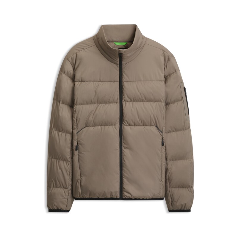 BOSS Water-repellent puffer jacket with zipped sleeve pocket