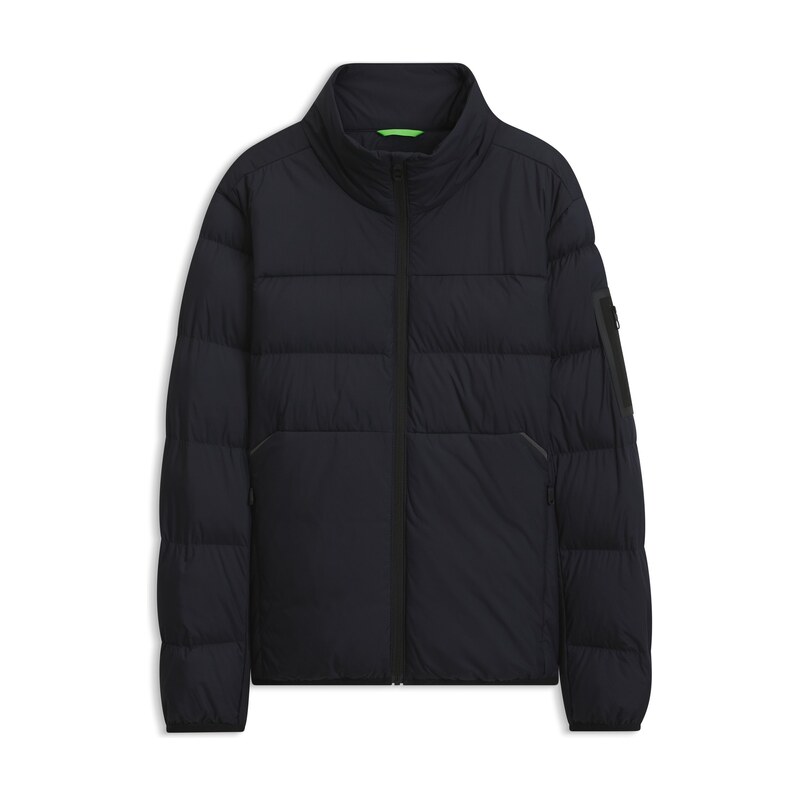 BOSS Water-repellent puffer jacket with zipped sleeve pocket