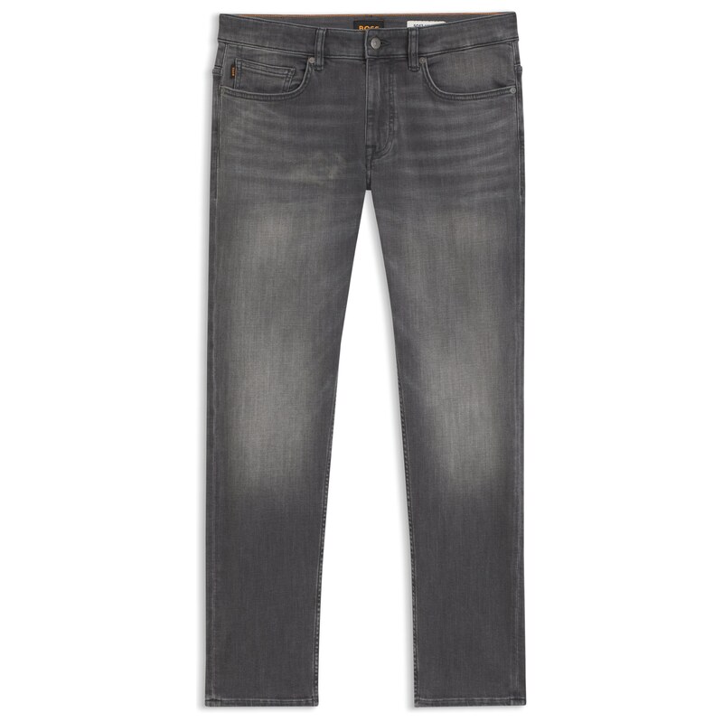 BOSS Slim-fit grey jeans in flexible soft-motion denim
