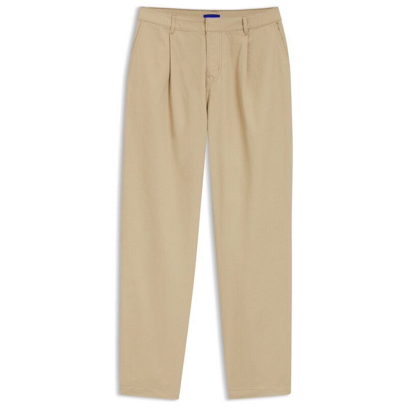 HUGO Low-waisted cotton trousers with paracord belt detail