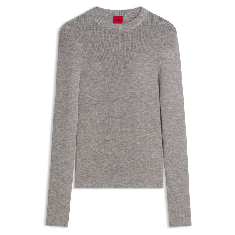 HUGO Slim-fit sweater in a wool blend with cashmere