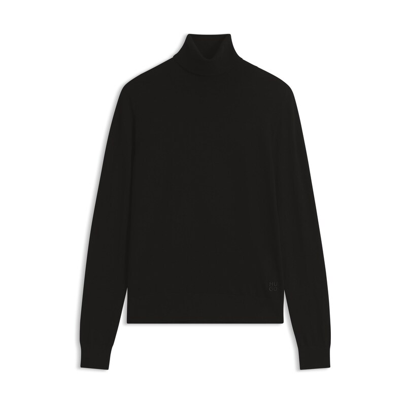 HUGO Rollneck sweater in a wool blend with cashmere