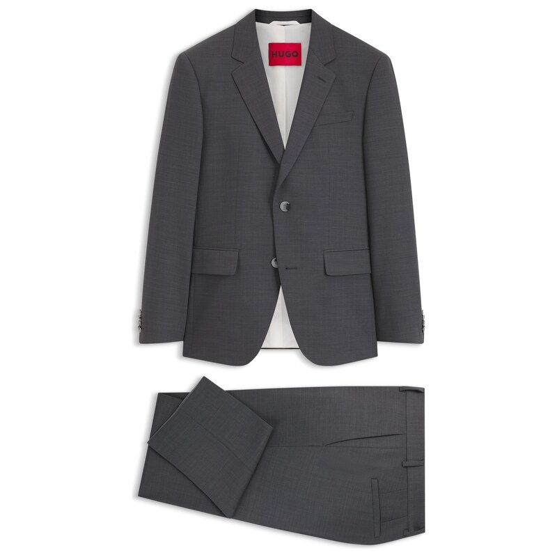 HUGO Two-piece slim-fit suit in performance-stretch twill