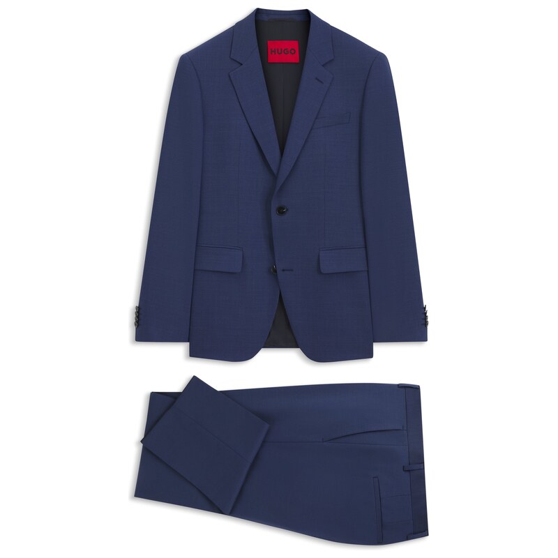 HUGO Two-piece slim-fit suit in performance-stretch twill