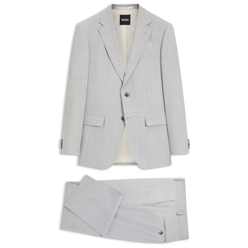 BOSS Two-piece slim-fit suit in virgin wool