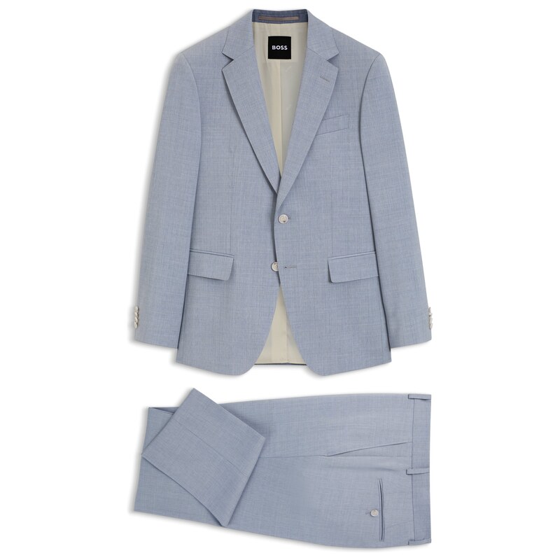 BOSS Two-piece slim-fit suit in virgin wool