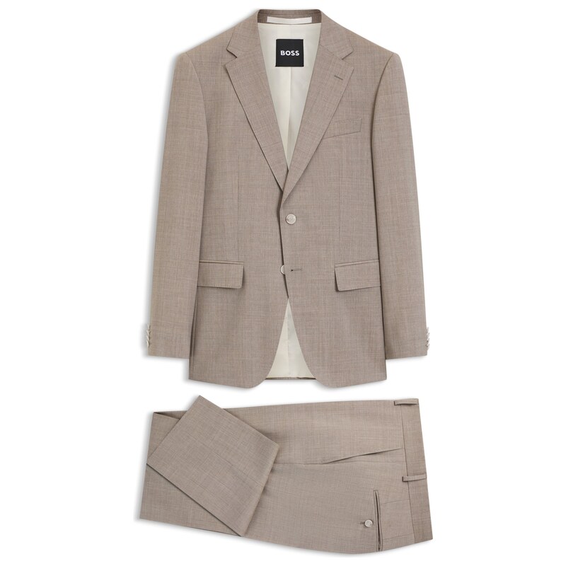 BOSS Two-piece slim-fit suit in virgin wool