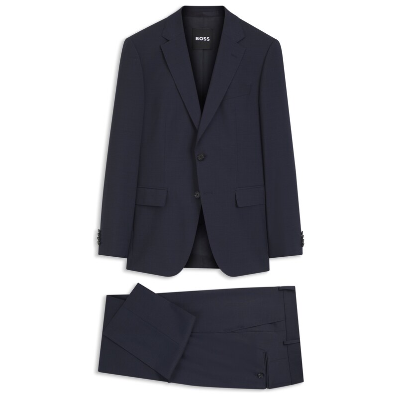 BOSS Two-piece slim-fit suit in virgin wool