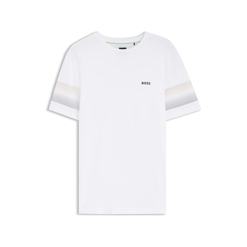 BOSS Active slim-fit T-shirt with sleeve stripes