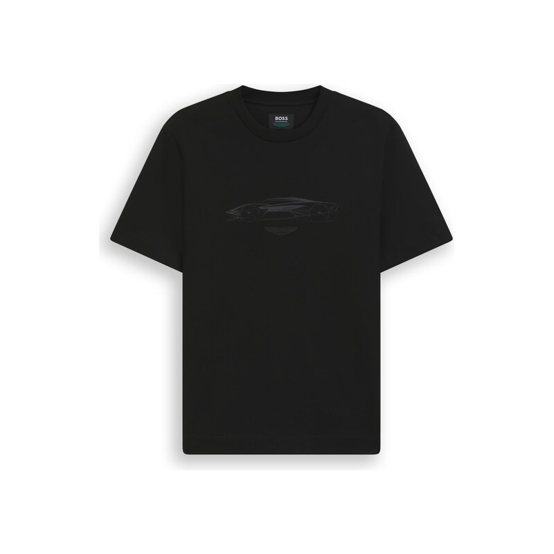 BOSS x ASTON MARTIN cotton T-shirt with car graphic