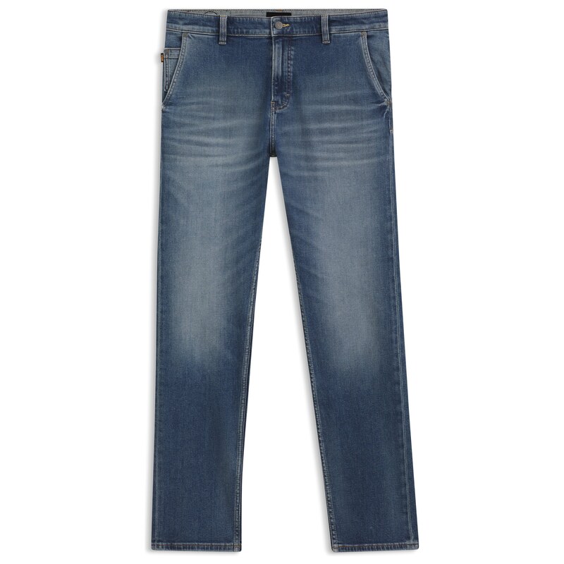 BOSS Regular-fit jeans in blue comfort-stretch denim
