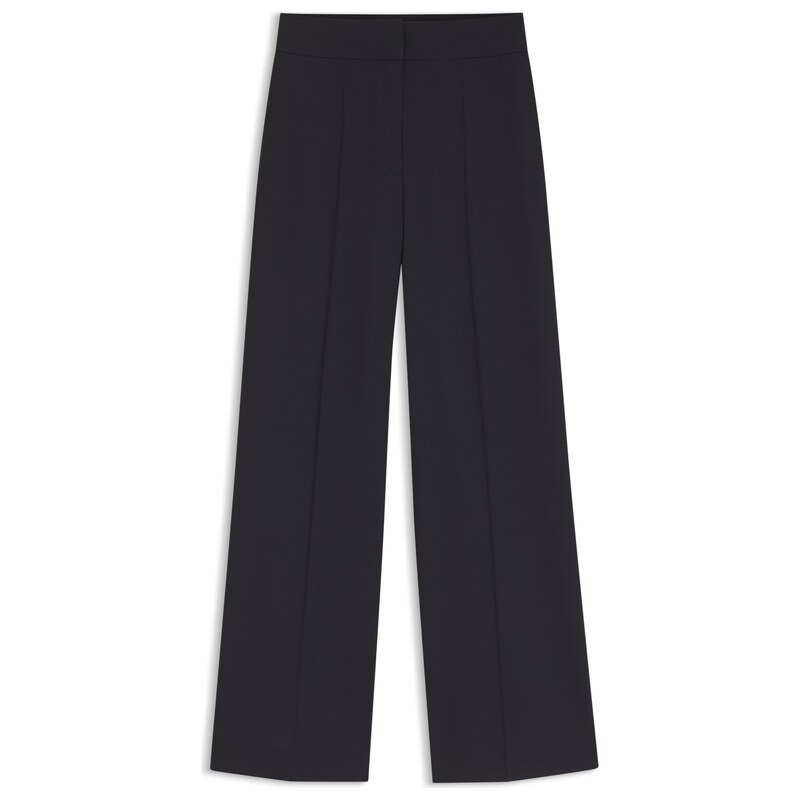 HUGO Wide-leg regular-fit trousers in stretch fabric