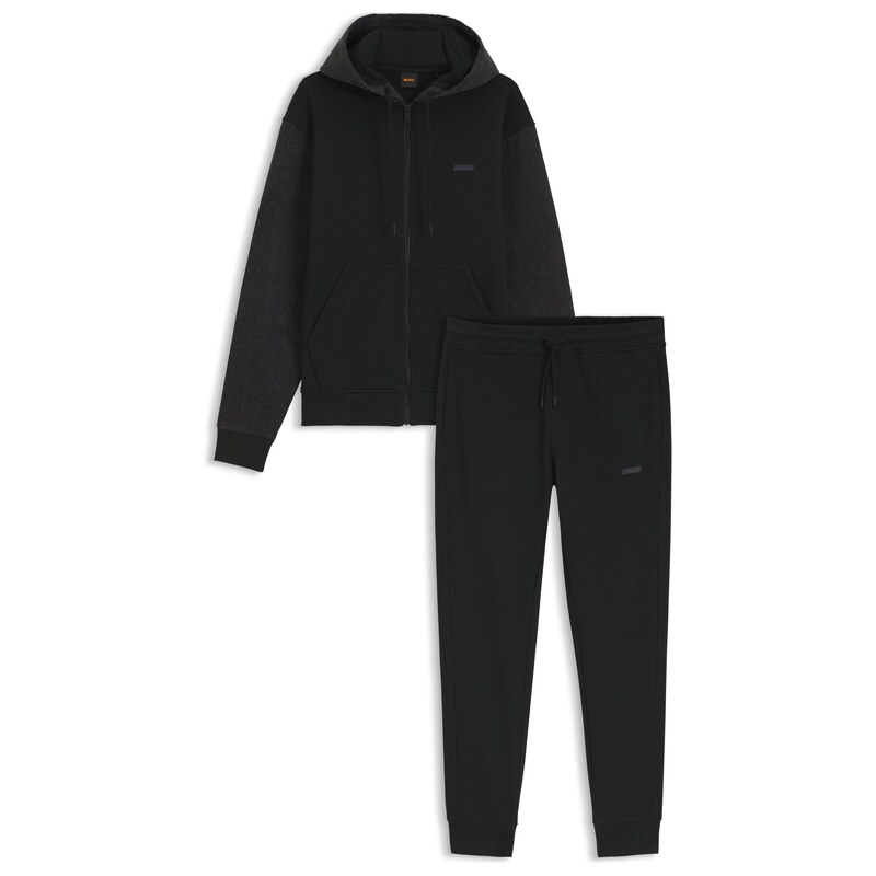 BOSS Relaxed-fit tracksuit set in cotton terry