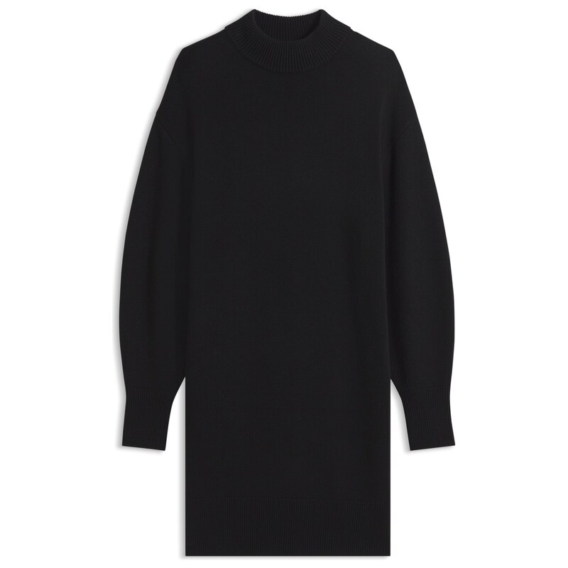 HUGO Oversized-fit knitted dress with mock neckline