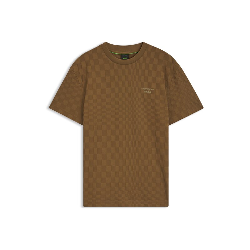 Porsche x BOSS cotton T-shirt with Pasha pattern