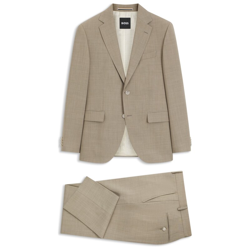 BOSS Two-piece regular-fit suit in easy-care fabric