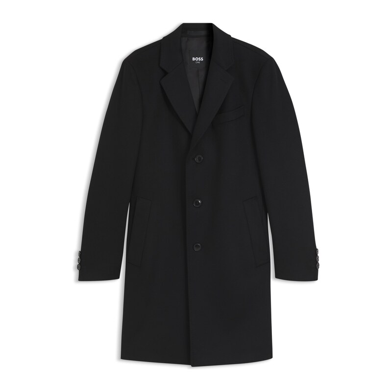 BOSS Slim-fit formal coat in wool with cashmere