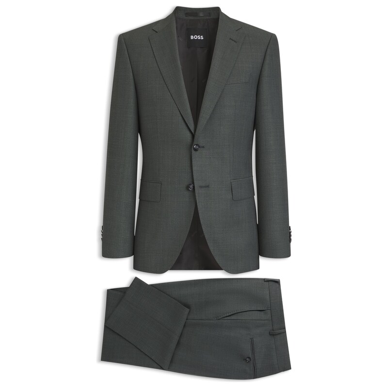BOSS Two-piece regular-fit suit in Italian virgin wool