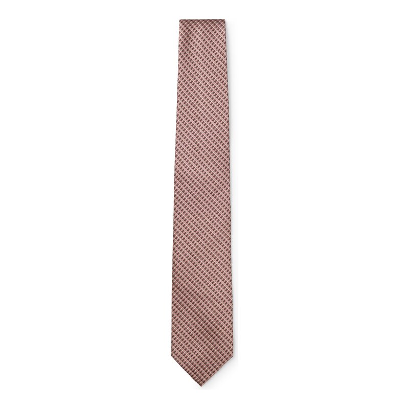 BOSS Micro-patterned tie in Italian silk