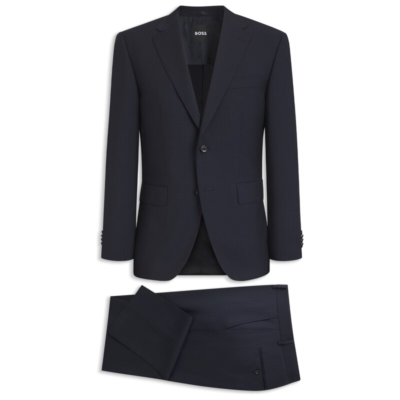 BOSS Two-piece regular-fit suit in Italian virgin wool