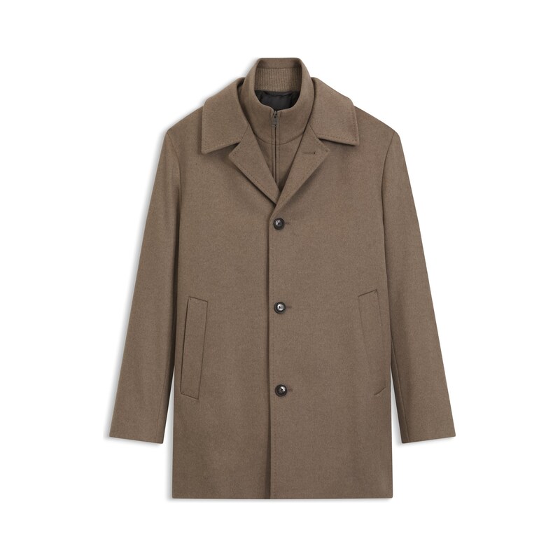 BOSS Relaxed-fit formal coat in Italian fabric