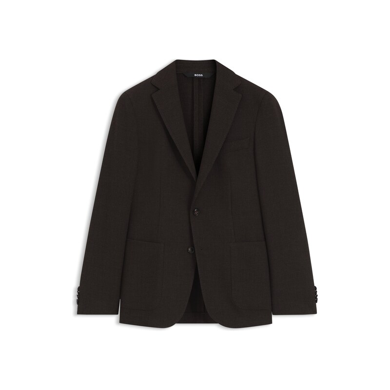 BOSS Slim-fit jacket in virgin wool