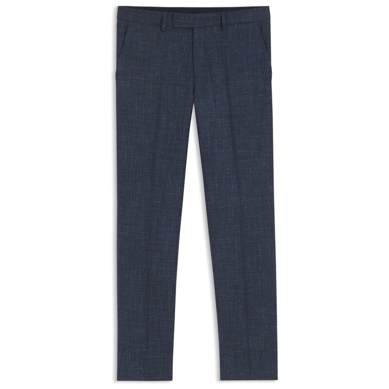 BOSS Regular-fit trousers in a patterned wool blend