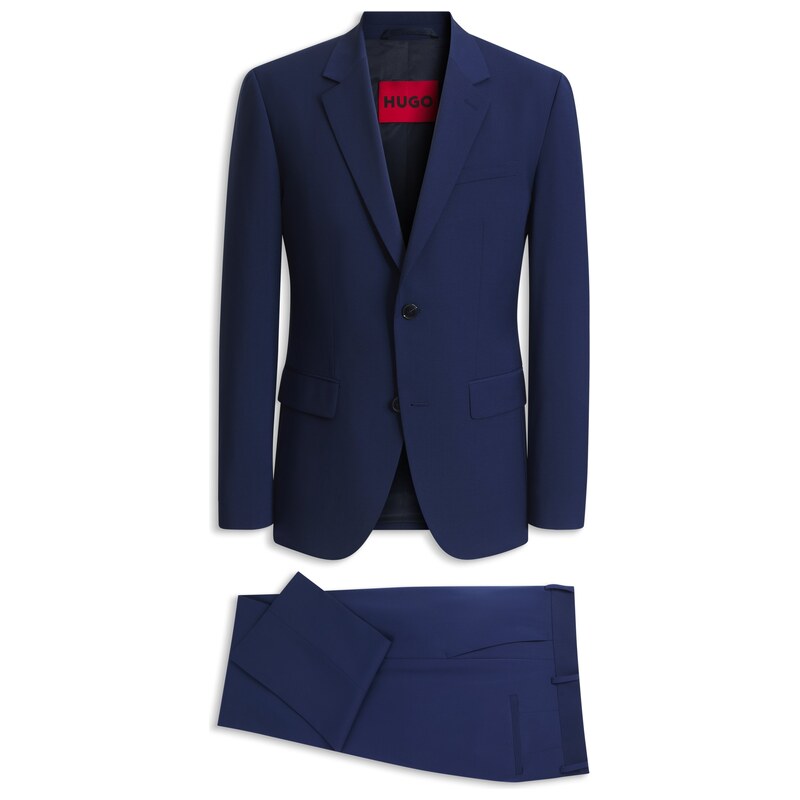 HUGO Two-piece slim-fit suit in a wool blend