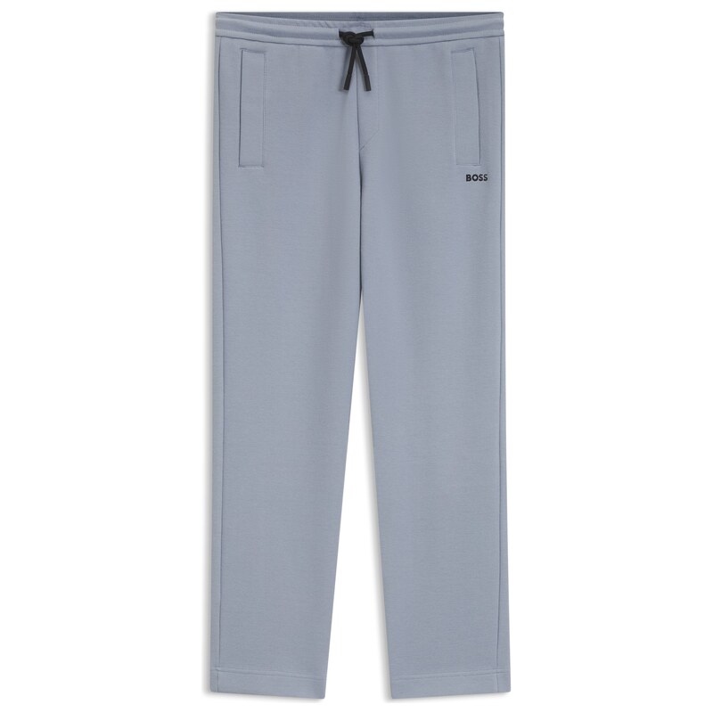 BOSS Regular-fit tracksuit bottoms in cotton-blend piqué