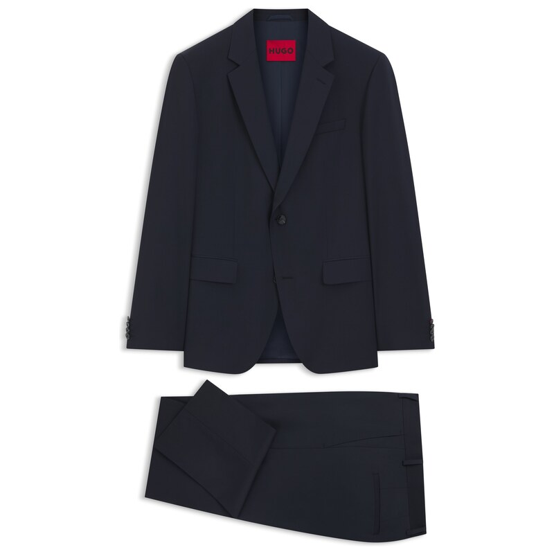 HUGO Two-piece slim-fit suit in a wool blend