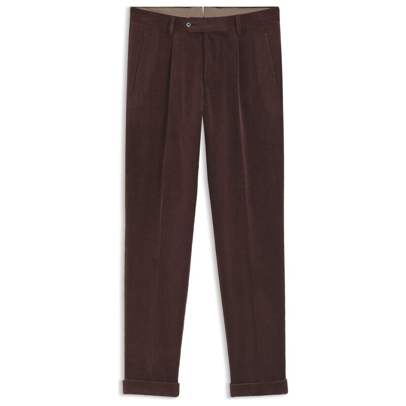 BOSS Tapered-fit trousers in cotton-blend corduroy
