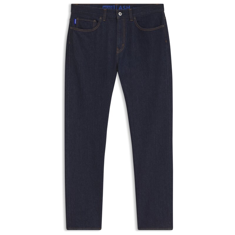 HUGO Slim-fit jeans in dark-blue stretch denim