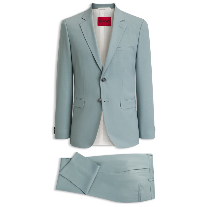 HUGO Two-piece extra-slim-fit suit in stretch fabric