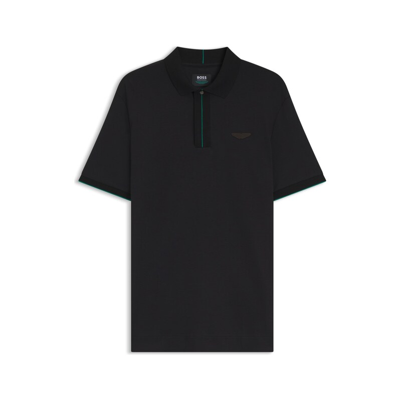 BOSS x ASTON MARTIN polo shirt in mercerised cotton