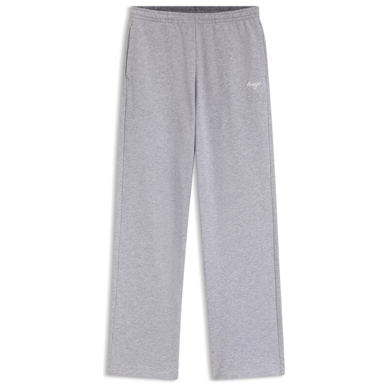 HUGO Relaxed-fit tracksuit bottoms in cotton with script logo