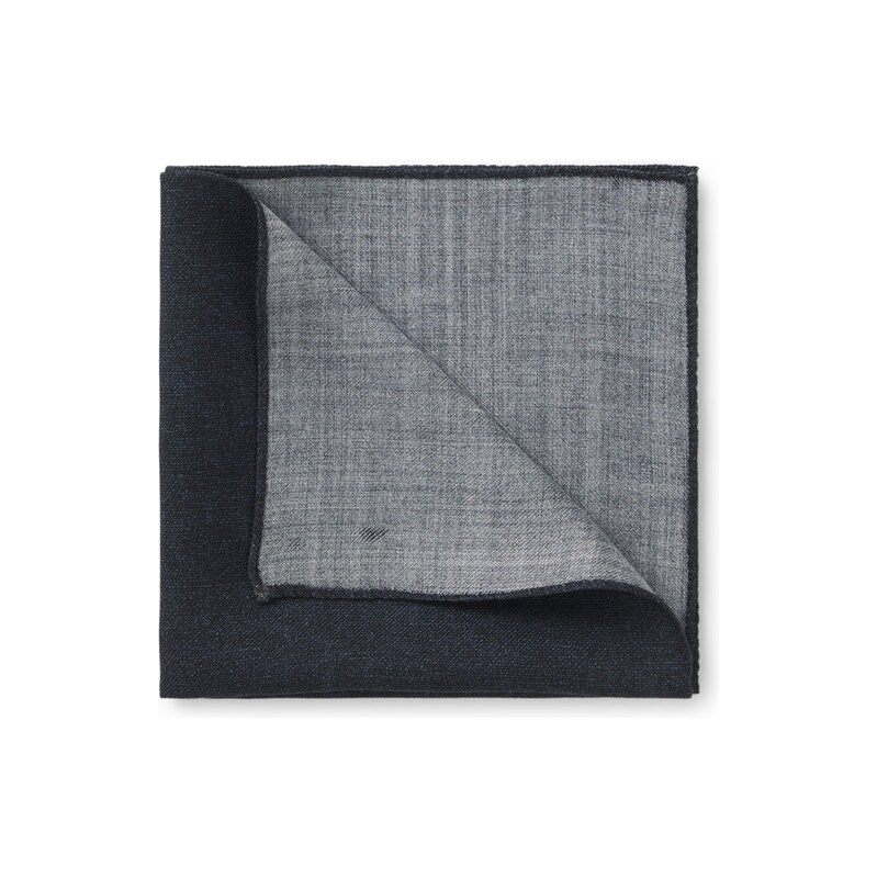 BOSS Melange pocket square in wool and silk