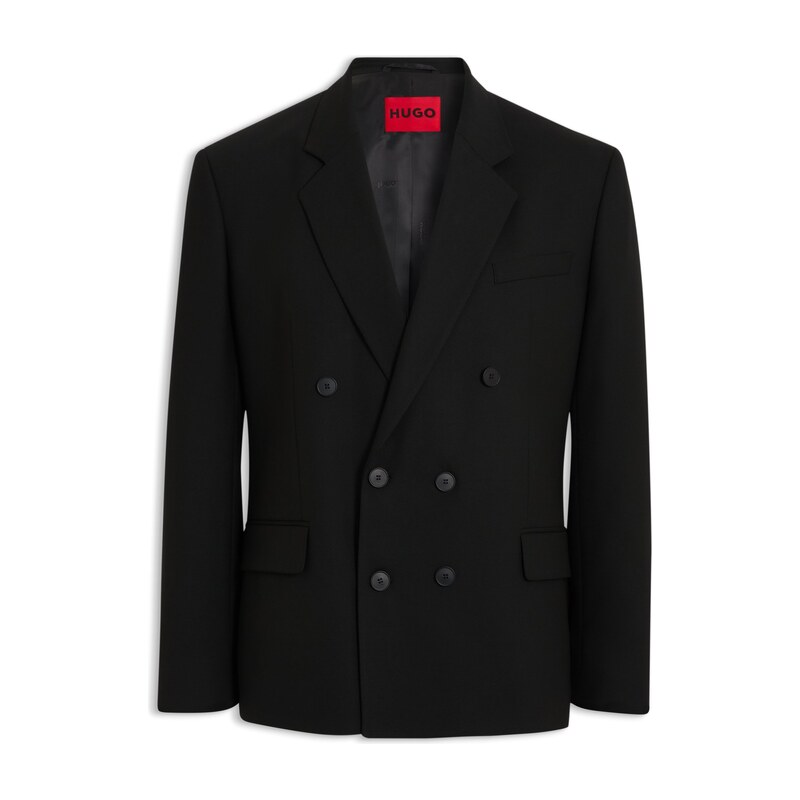 HUGO Modern-fit blazer in performance-stretch twill