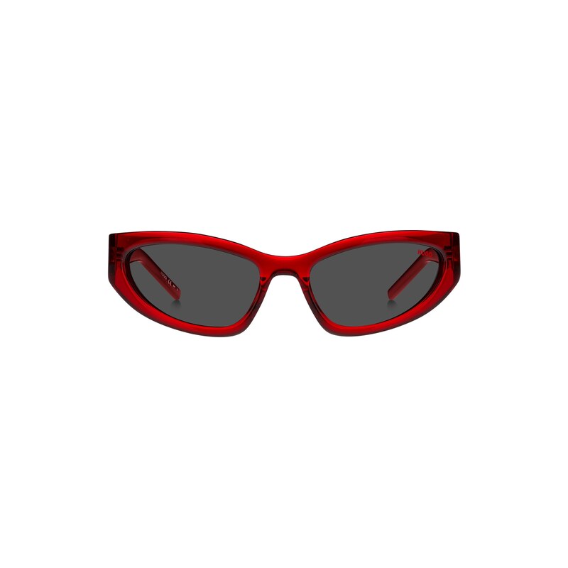 HUGO Red-acetate optical frames with 3D monogram