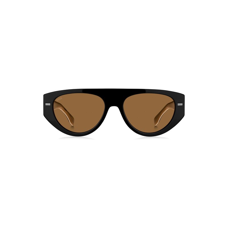 BOSS Black bio-acetate sunglasses with lasered-logo temples