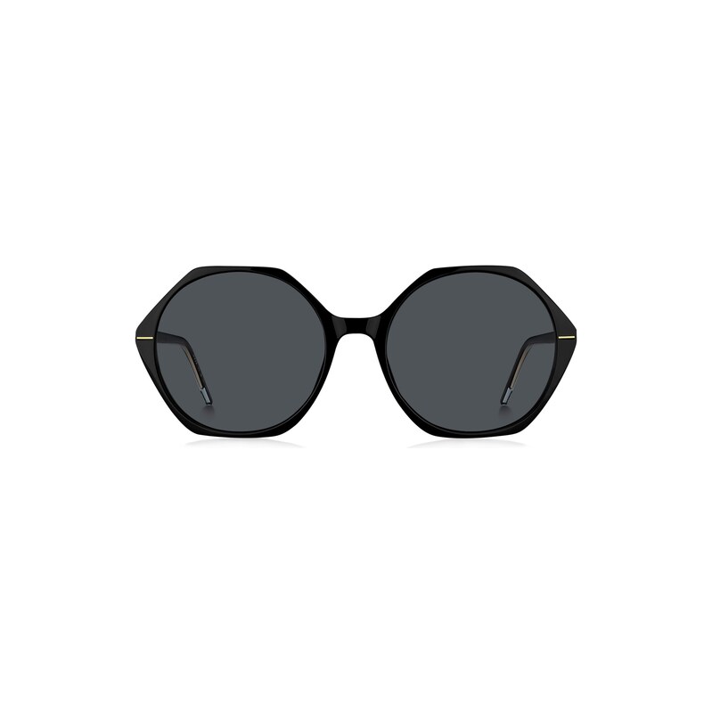 BOSS Black-acetate sunglasses with angular frames